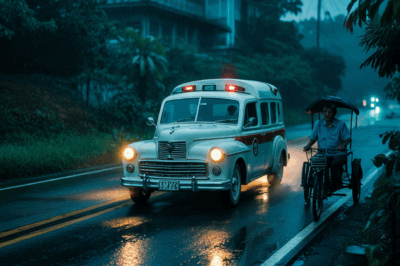 May ambulansyang madalas makita sa isang lumang kalsada sa Antique tuwing hatinggabi. Walang plate number, walang driver