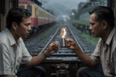 “Ang Gabi ng Kape at Sigarilyo” – Sa isang istasyon ng tren sa Bicol Isang gabi ng bagyo, habang inaayos ang wiring ng lumang riles