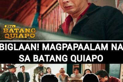 SHOCKING: Biglaan! Batang Quiapo Star to Say Farewell Leaves Fans in Tears—Emotional Scene Reveals Heartbreaking Goodbye in the Streets of Quiapo
