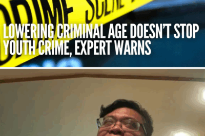 Lowering criminal age doesn’t stop youth crime, expert warns