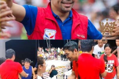 Manny Pacquiao’s Generous Heart: How the Boxing Legend Supported His Hometown Community with Cash and Rice After His Fight Against Mario Barrios (NH)