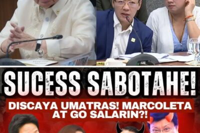SABOTAGE SUCCESSFUL! Discaya BACKS OUT! Are Senators Marcoleta and Go the Masterminds Behind this SHOCKING Reversal?