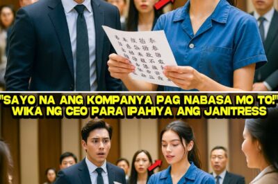 Ang Tahimik na Karunungan: Paano Iniligtas ng Isang Janitor ang Kanyang Kumpanya Mula sa Kahihiyan