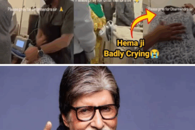 Amitabh Bachchan Breaks Down Alongside Hema Malini at Dharmendra’s Funeral