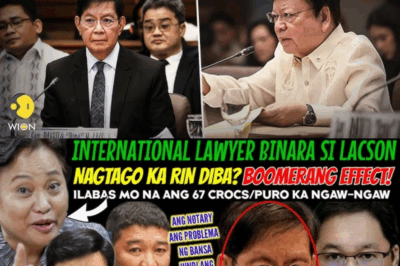 INTERNATIONAL LAWYER BINARA SI LACSON: NAGTAGO KA RIN DIBA? BOOMERANG EFFECT NA NAKAKAGULAT!