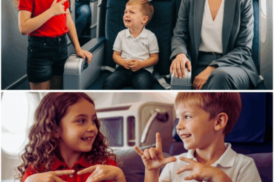 Anak ng Milyonaryo, Di-matigil ang Pag-iyak sa Eroplano—Hanggang Sa May Batang Babae na Gumamit ng Sign Language