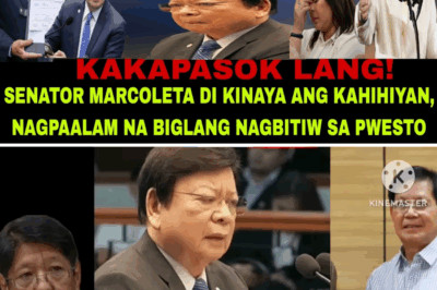GANAP NA KAGULULUHAN! Hindi Kinaya ni Marcoleta ang Bigat ng Pampublikong Kahihiyan, Biglang Nagbitiw sa Pwesto