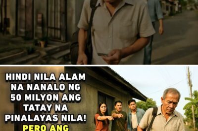 ISANG AMA, PINALAYAS NG SARILING PAMILYA SA PAG-AAKALANG PABIGAT—HINDI NILA ALAM, DALA PALA NITO ANG 50 MILYONG PISONG SWERTE NA NAGPABAGO NG LAHAT!