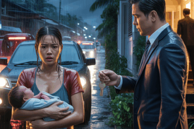 Basang-Basa ang Nanay na May Sanggol—Inabutan ng Milyonaryo ng Susi ng Mansyon. Pero Pagbalik Niya, Ang Inabutan Niyang Tanawin ang Nagpahinto ng Kanyang Mundo